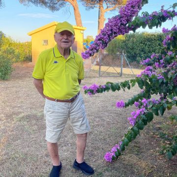 Con Rolando Nuti, 89 anni, del Podere La Regola